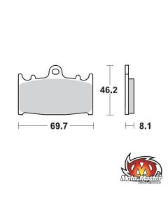 MOTOMASTER RACING GP SINTERPRO REMBLOKKEN