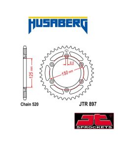 JT SPROCKETS STALEN ACHTERTANDWIEL - HUSABERG
