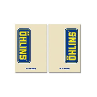 VOORVORK STICKER - OHLINS (2 OPTIES)
