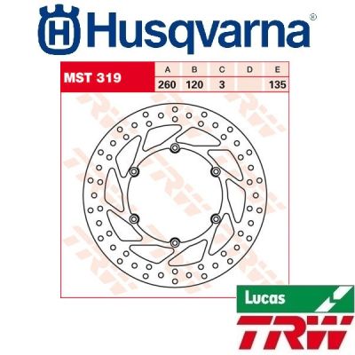 TRW REMSCHIJF - VOOR & ACHTER - HUSQVARNA (IT)